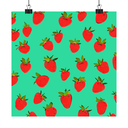 Strawberry Pattern - Poster