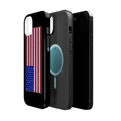 New Glory American Flag (Gold Edge Edition) - Magnetic Phone Case