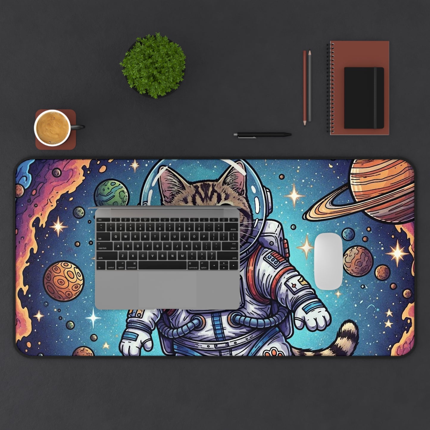 Astronaut Cat - Desk Mat