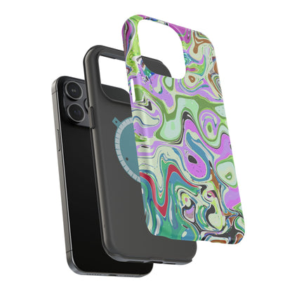 Vibrant Multi‑Color Swirl - Magnetic Phone Case