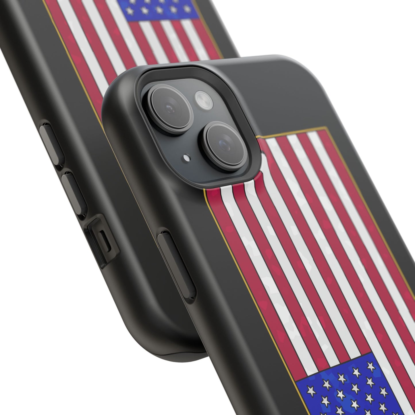 New Glory American Flag (Gold Edge Edition) - Magnetic Phone Case
