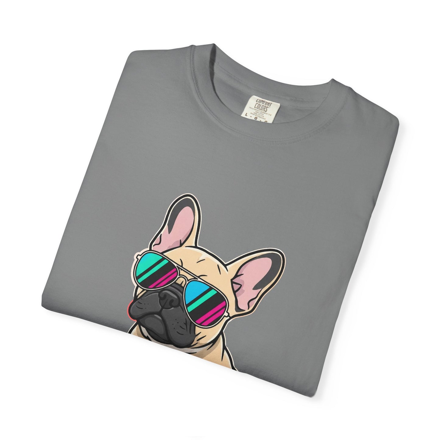 French Bulldog with Sunglasses - T-Shirt