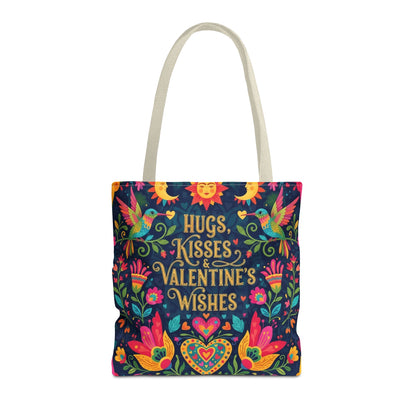 Hugs, Kisses & Valentine's Wishes - Tote Bag
