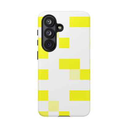 Yellow Pixel Grid -  Phone Case