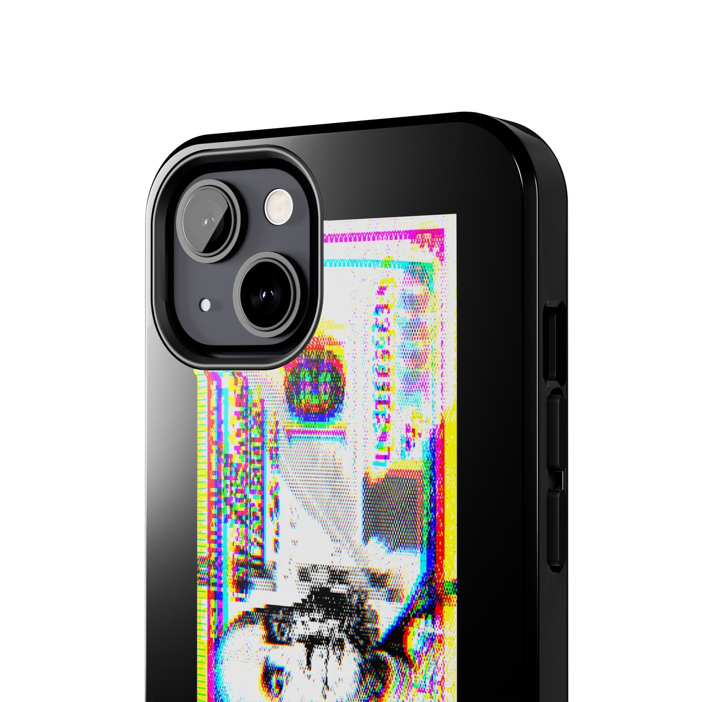 100 Dollars Bill - Neon Color Explosion - Phone Case