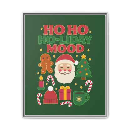 Ho Ho Ho-liday Mood - Framed Canvas