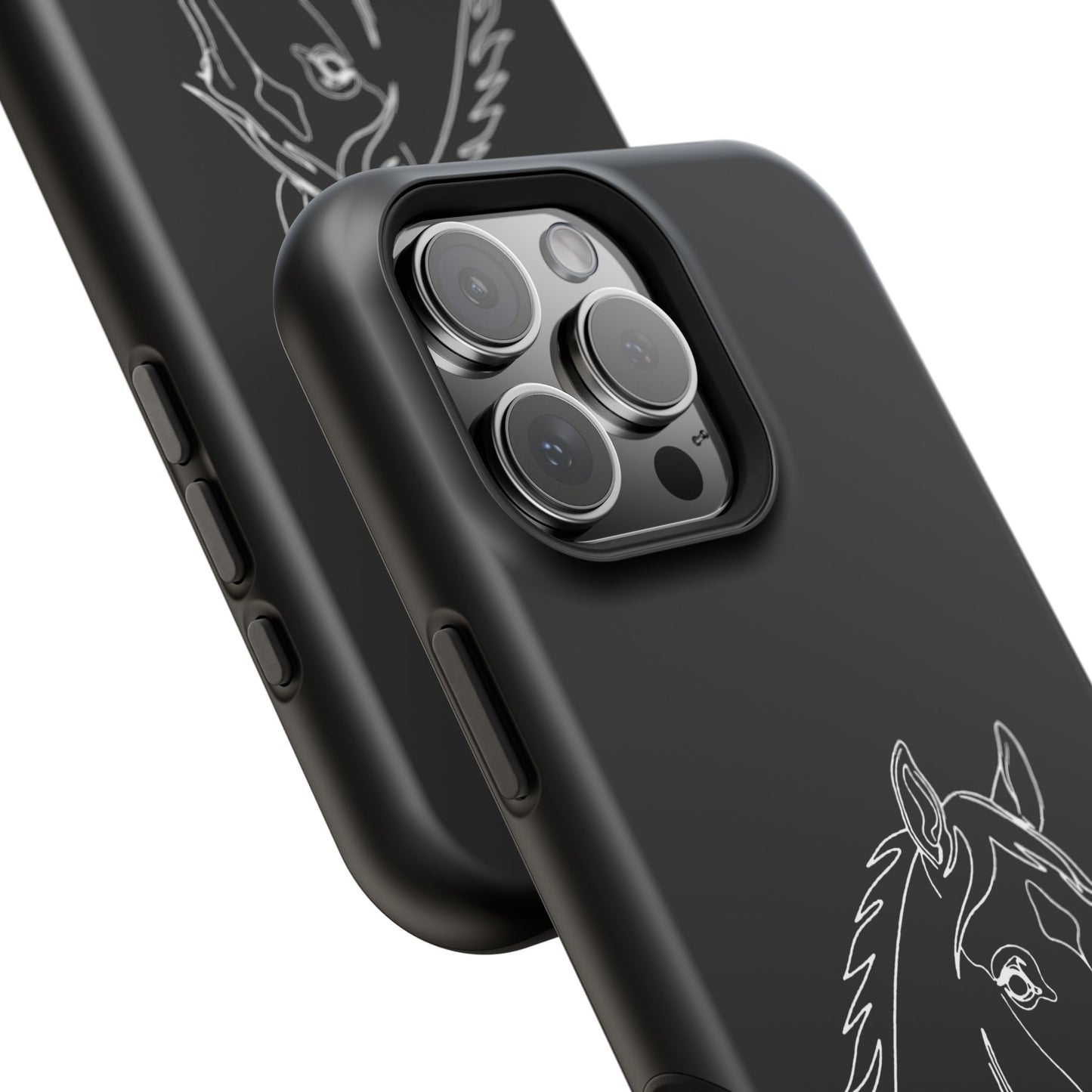 Horse Portrait Sketch - Magnetic Phone Case