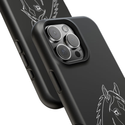 Horse Portrait Sketch - Magnetic Phone Case