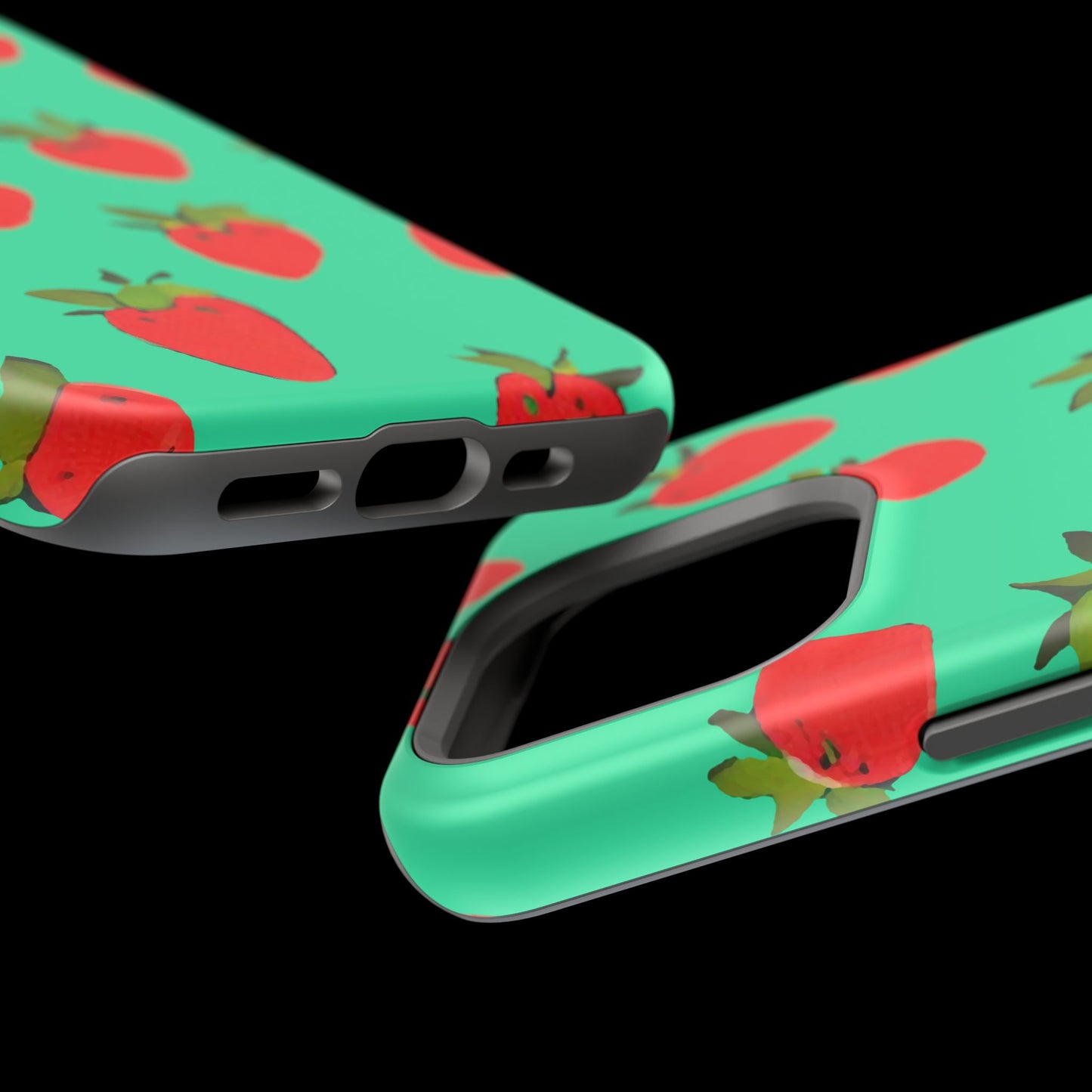 Strawberry Pattern - Magnetic Phone Case
