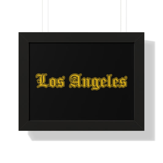 Los Angeles - Golden Edition - Framed Poster