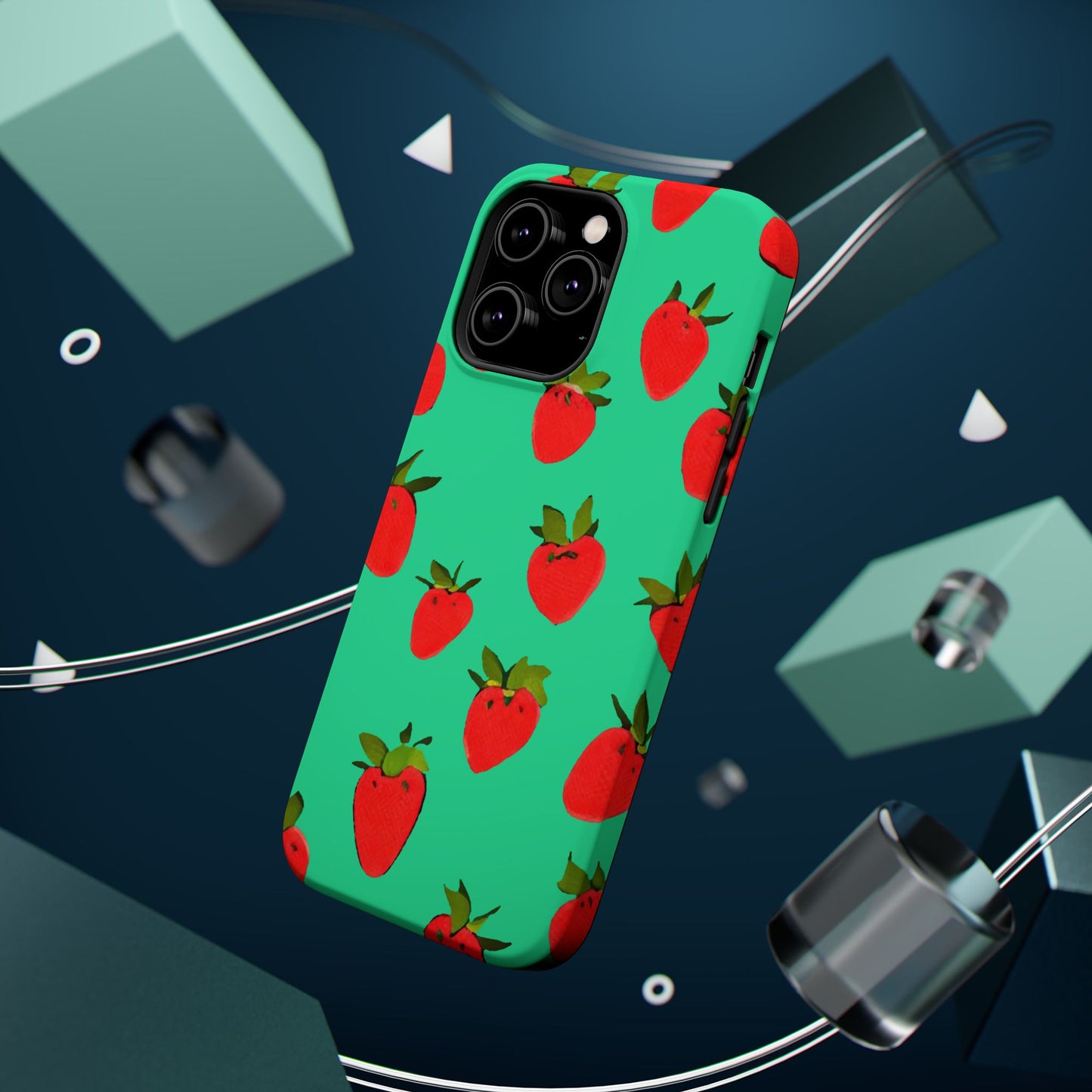 Strawberry Pattern - Magnetic Phone Case