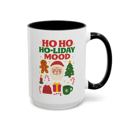 Ho Ho Ho-liday Mood - Color Accent Mug
