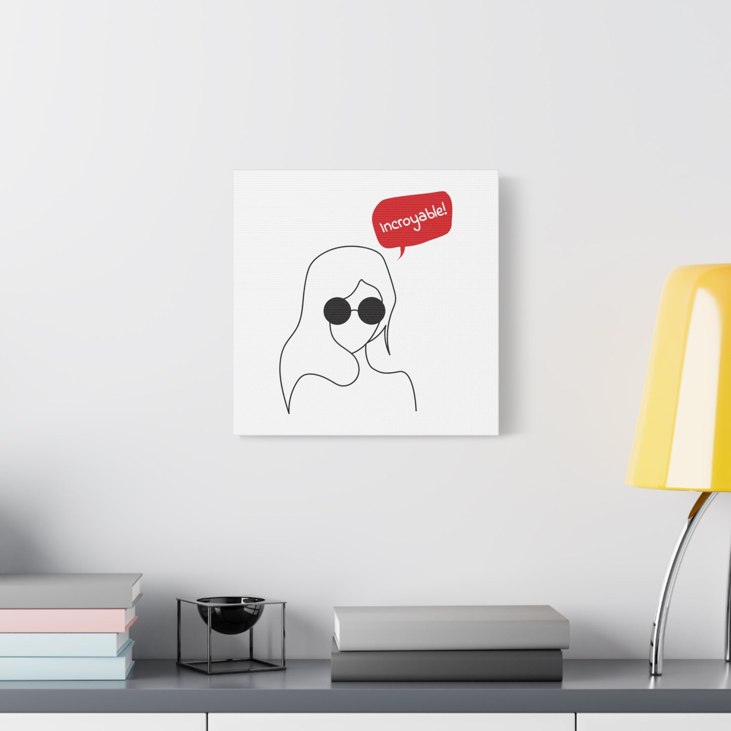 Incroyable Chic Girl - Canvas