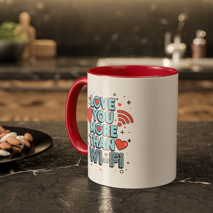 Love You More Than Wi‑Fi - Colorful Mug