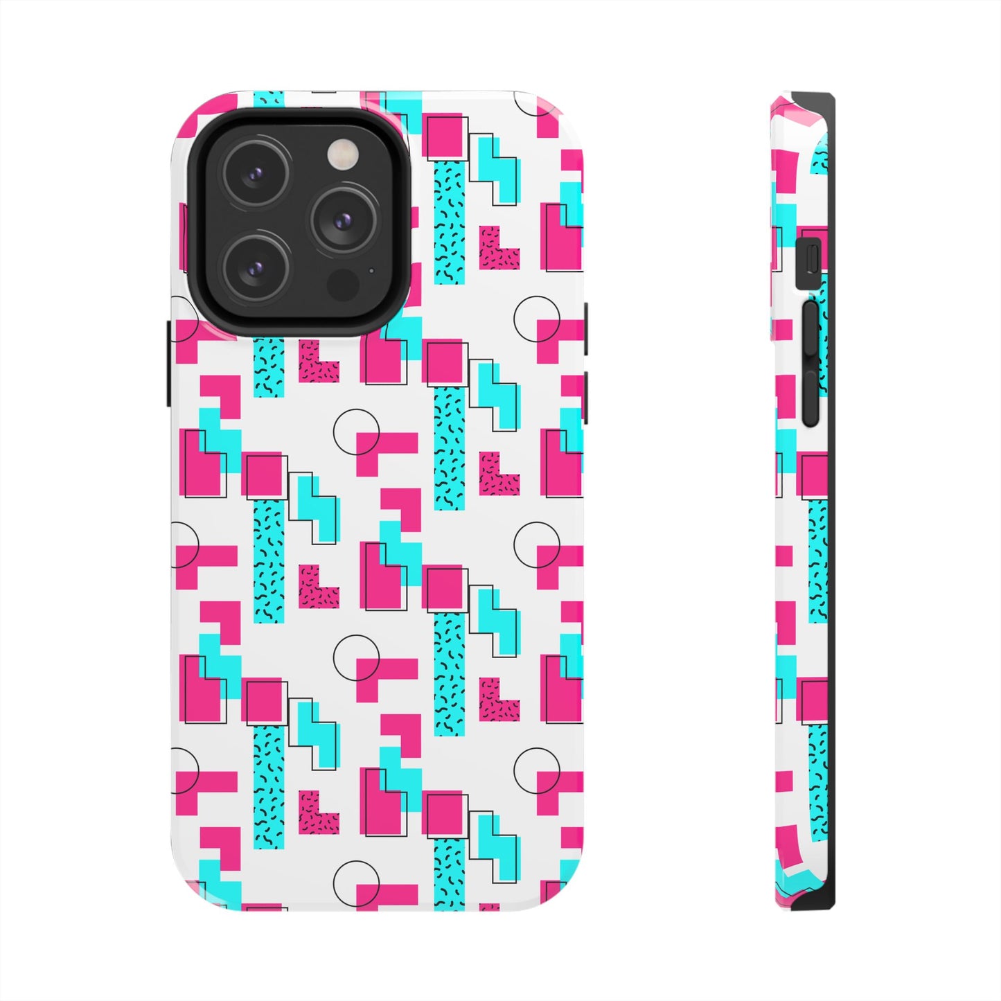 Retro Geometric Vibes - Phone Case