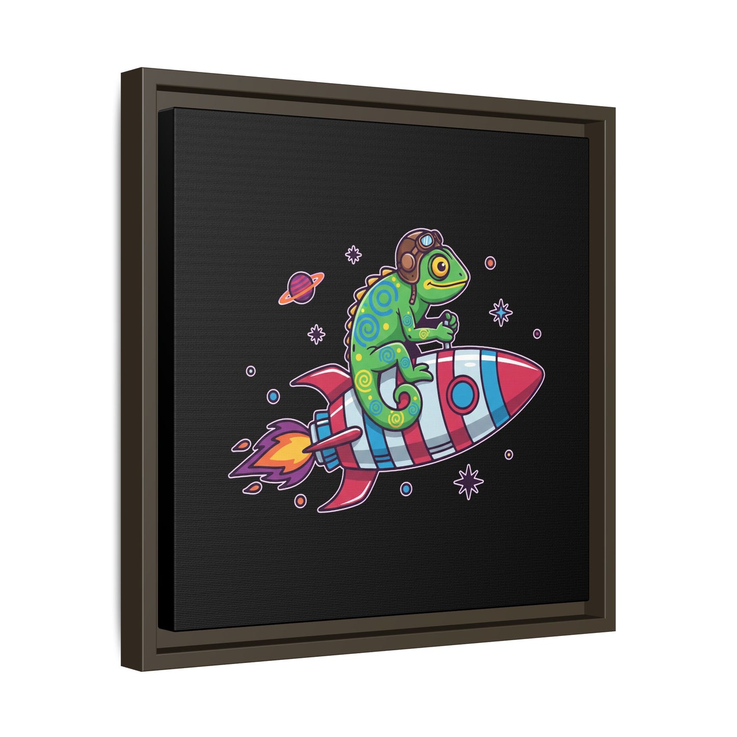 Cosmic Rider - Framed Canvas