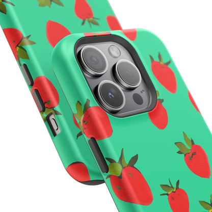 Strawberry Pattern - Magnetic Phone Case
