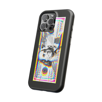 100 Dollars Bill - Neon Color Explosion - Magnetic Phone Case