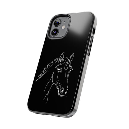 Horse Portrait Sketch - Phone Case