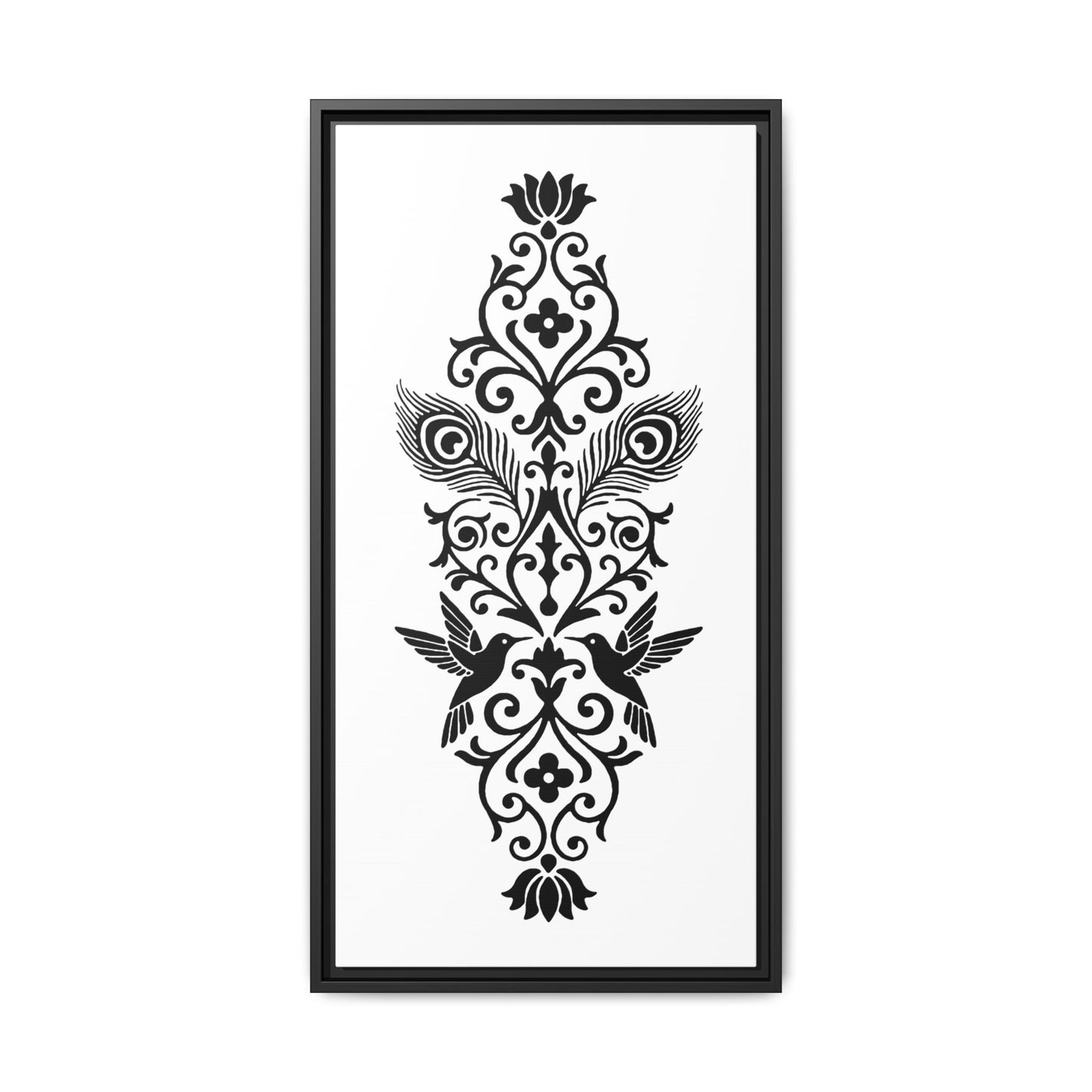 Hummingbird Soulmates - Framed Canvas