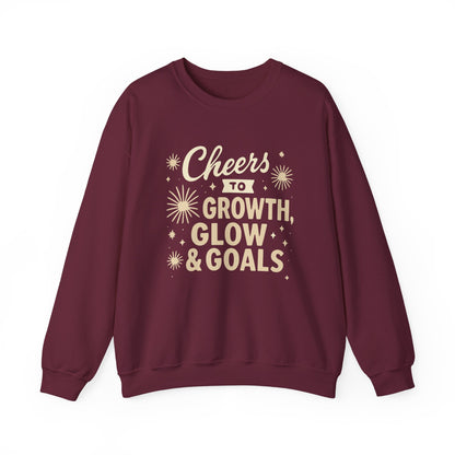 Cheers to Growth, Glow & Goals - Sweatshirt