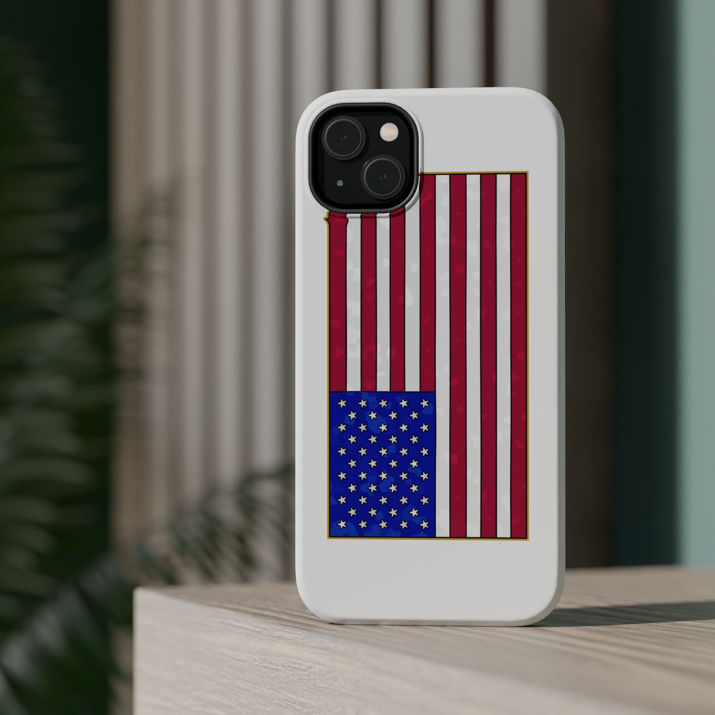 New Glory American Flag (Gold Edge Edition) - Magnetic Phone Case