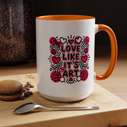 Love Like It’s Art - Color Accent Mug