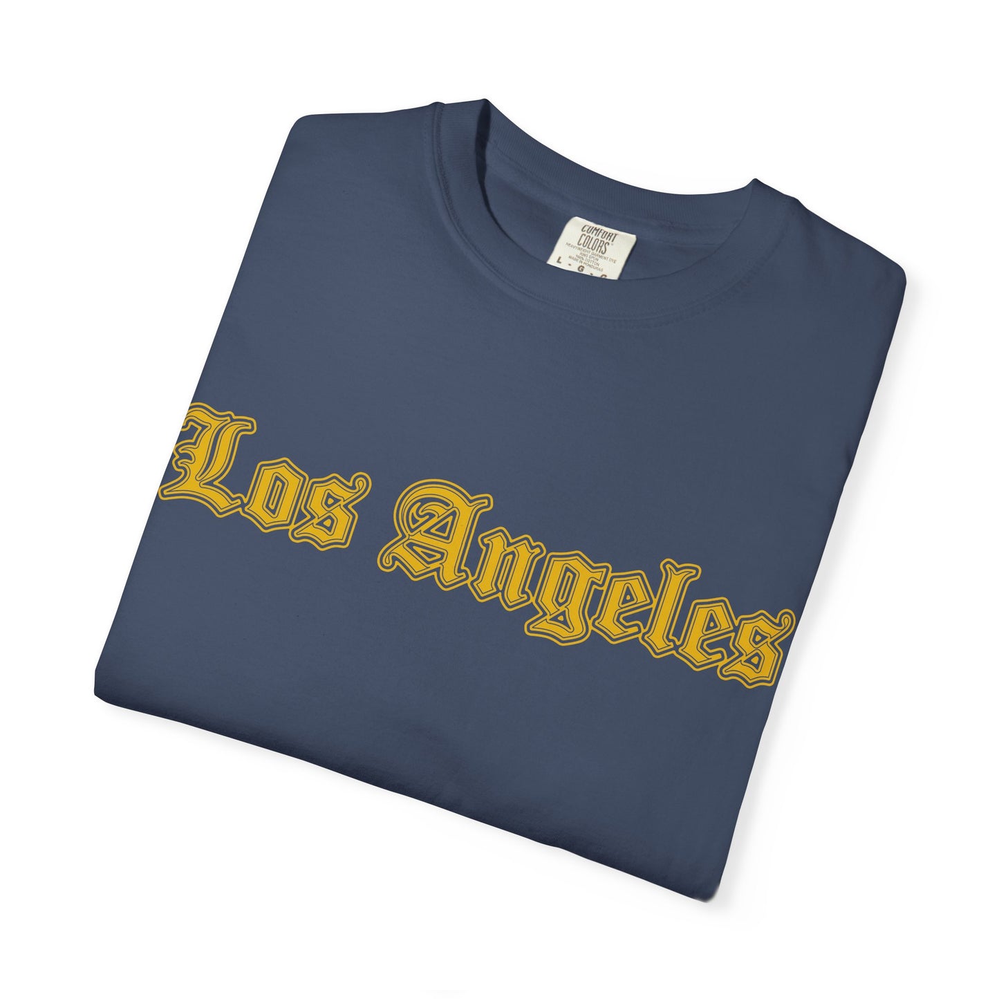 Los Angeles Garment-Dyed T-shirt - Vintage Style Tee, California Souvenir, Unisex Apparel, Trendy Gift for Friends, Relaxed Fit - Golden Edition