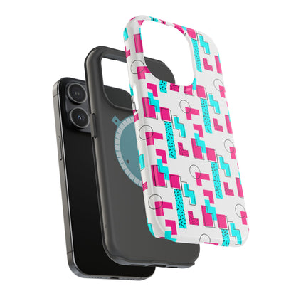 Retro Geometric Vibes - Magnetic Phone Case