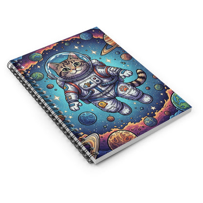 Astronaut Cat - Spiral Notebook