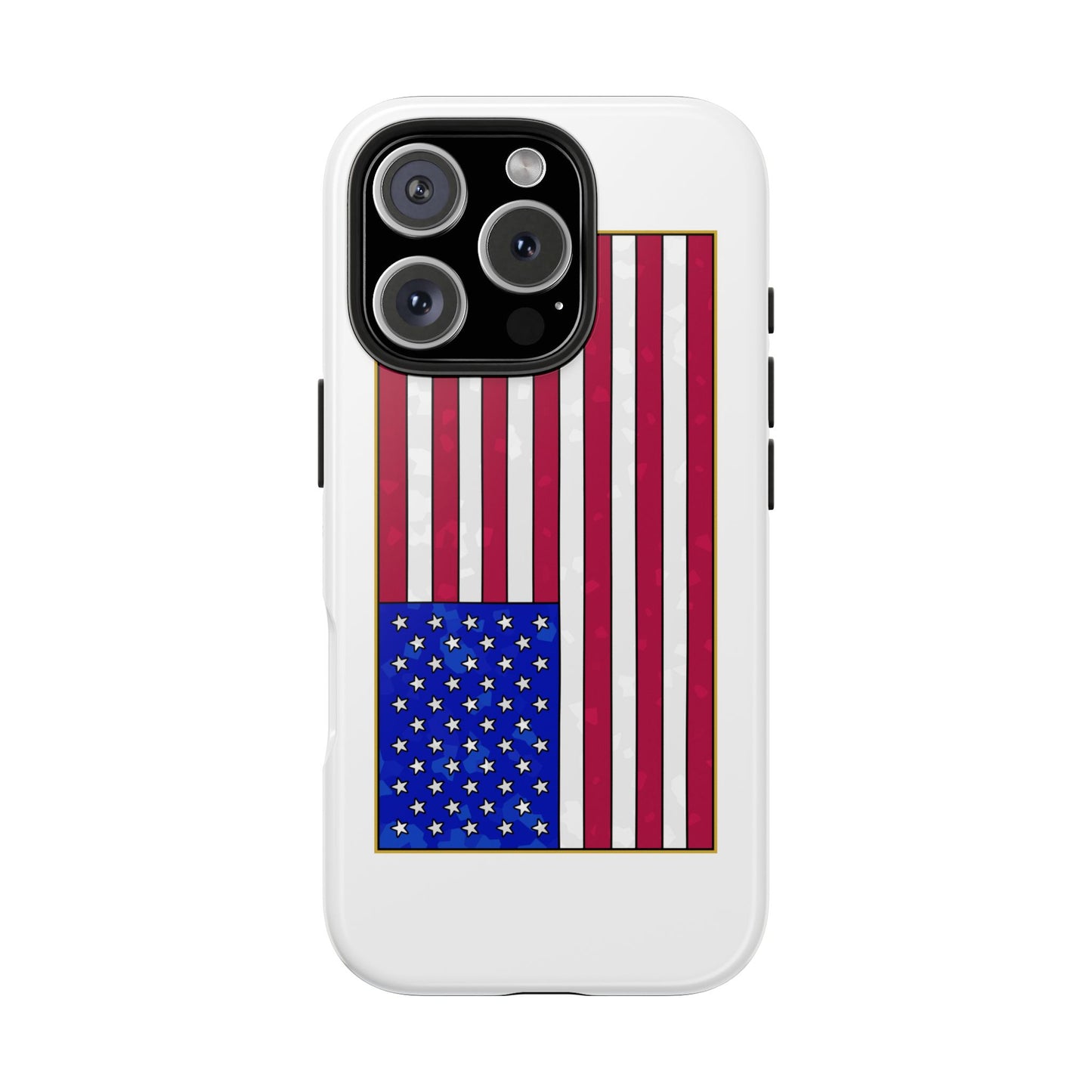 New Glory American Flag (Gold Edge Edition) - Phone Case