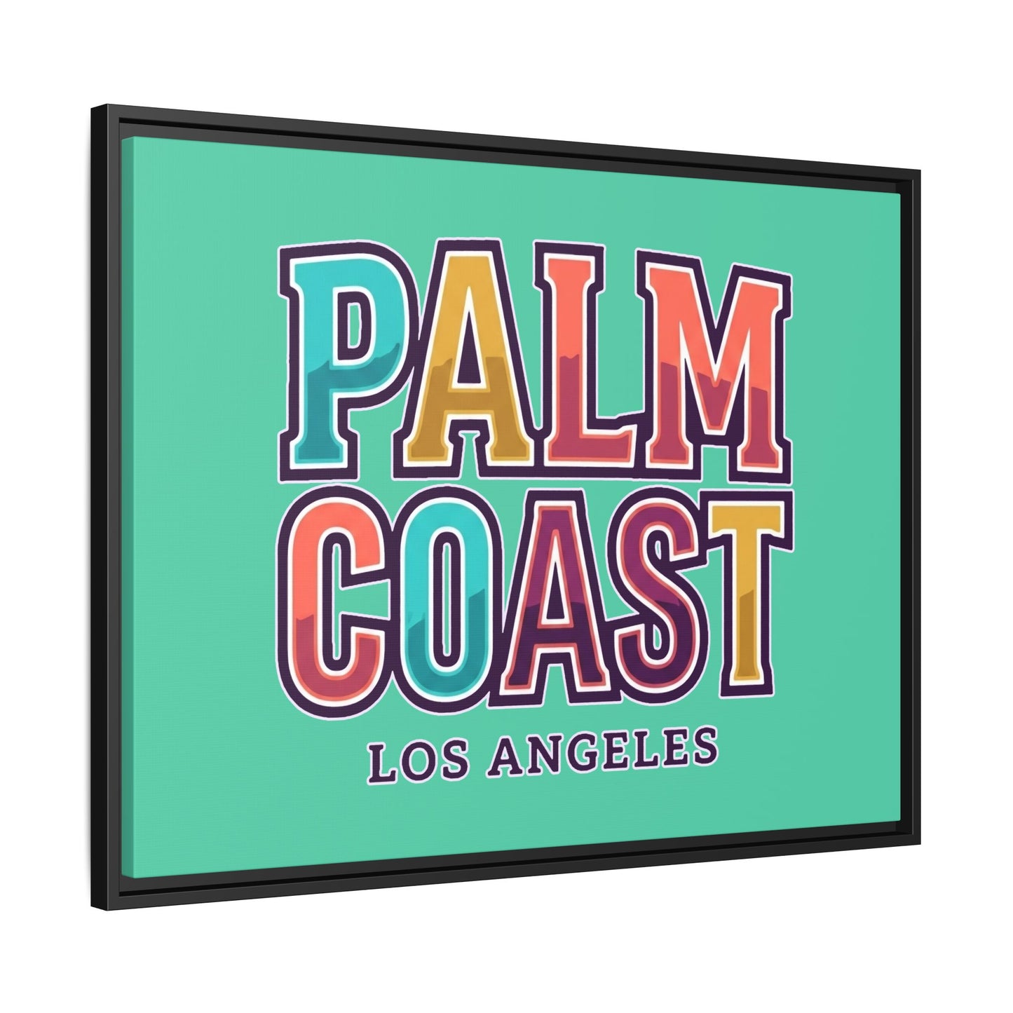 Palm Coast - Los Angeles - Framed Canvas