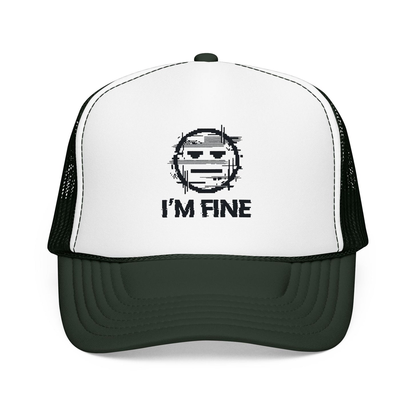 I’m Fine Glitched Smiley - Cap