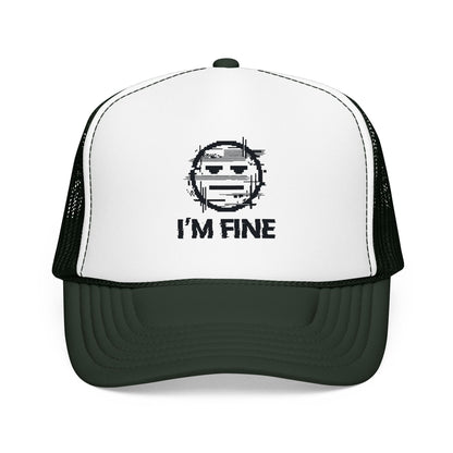I’m Fine Glitched Smiley - Cap