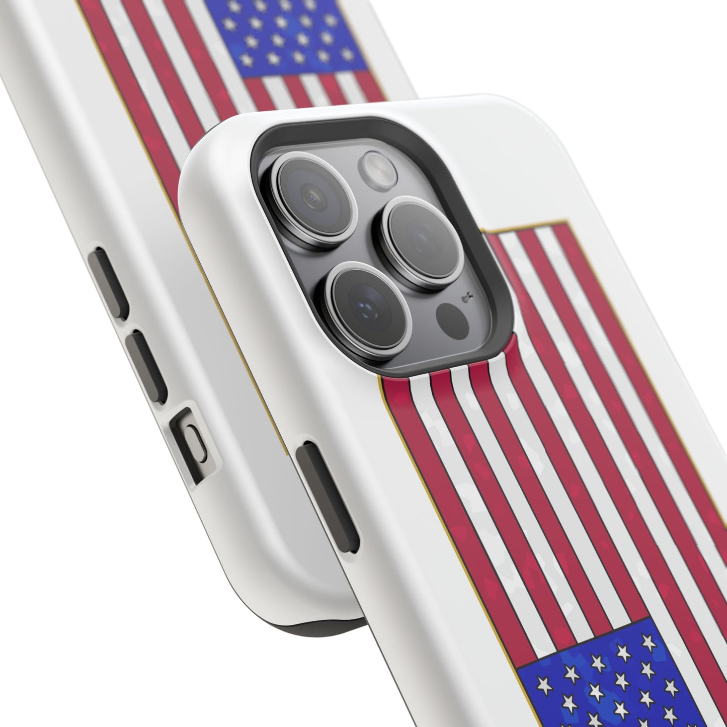 New Glory American Flag (Gold Edge Edition) - Magnetic Phone Case
