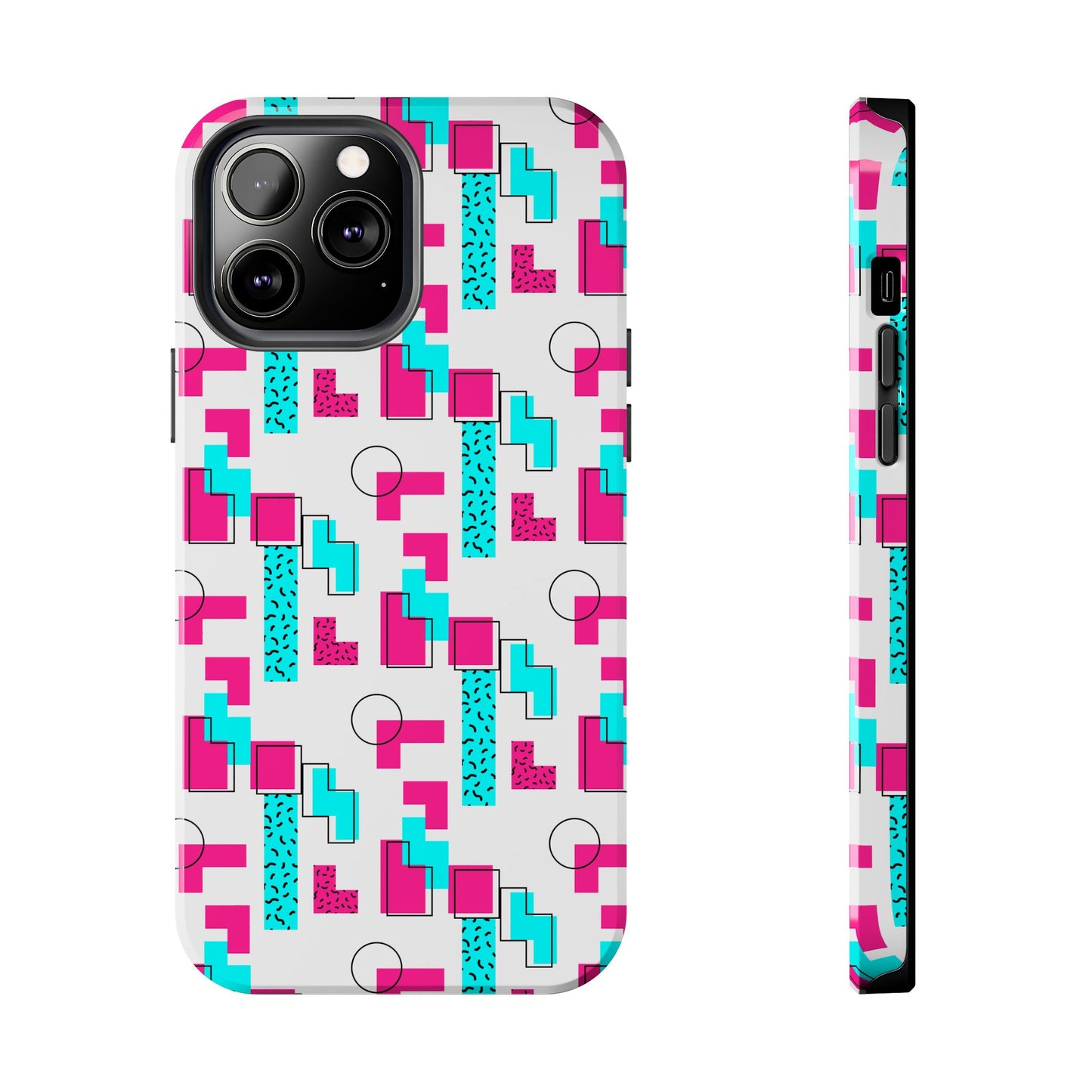 Retro Geometric Vibes - Phone Case