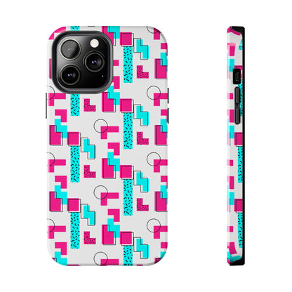 Retro Geometric Vibes - Phone Case