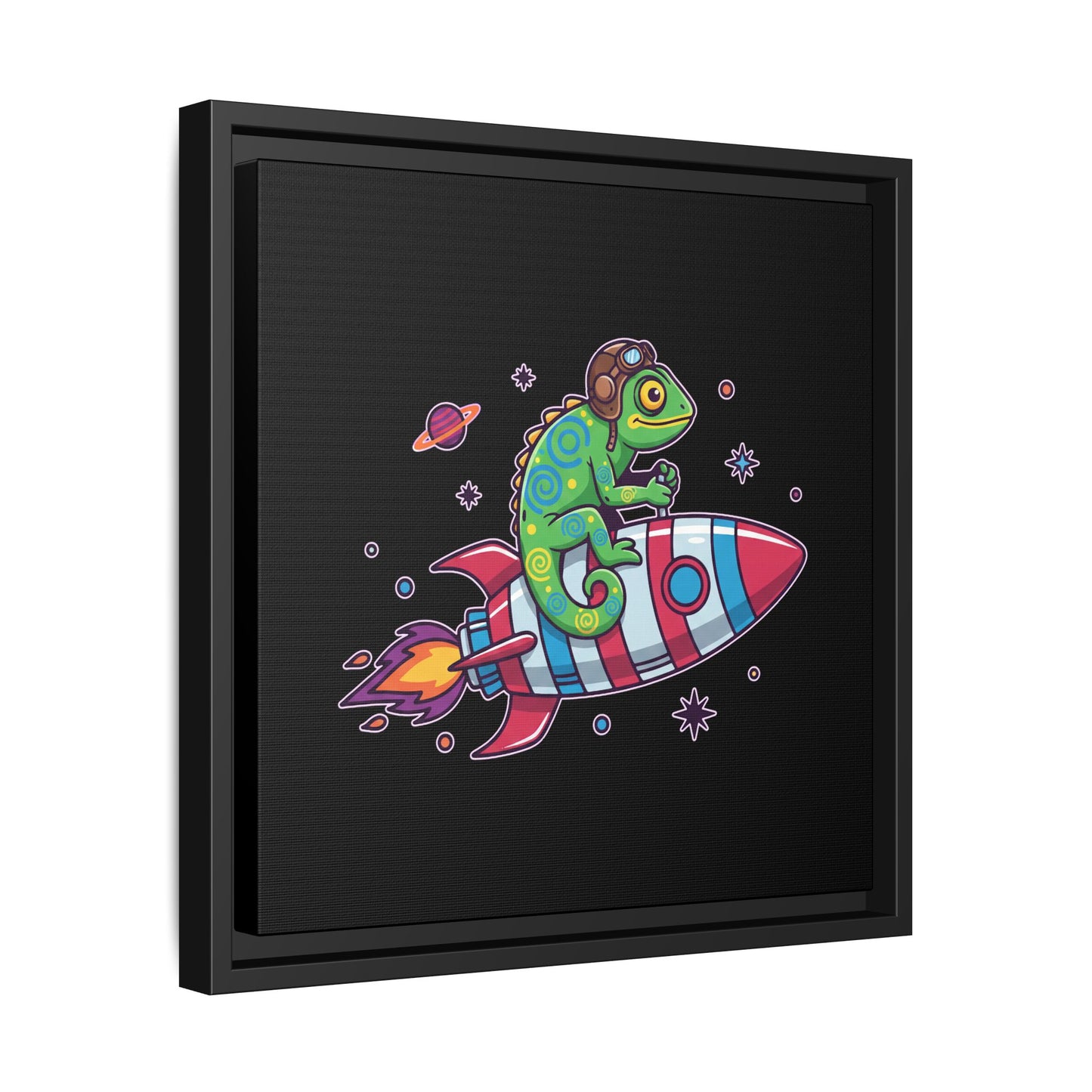 Cosmic Rider - Framed Canvas