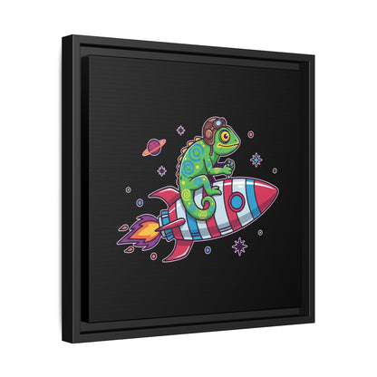 Cosmic Rider - Framed Canvas