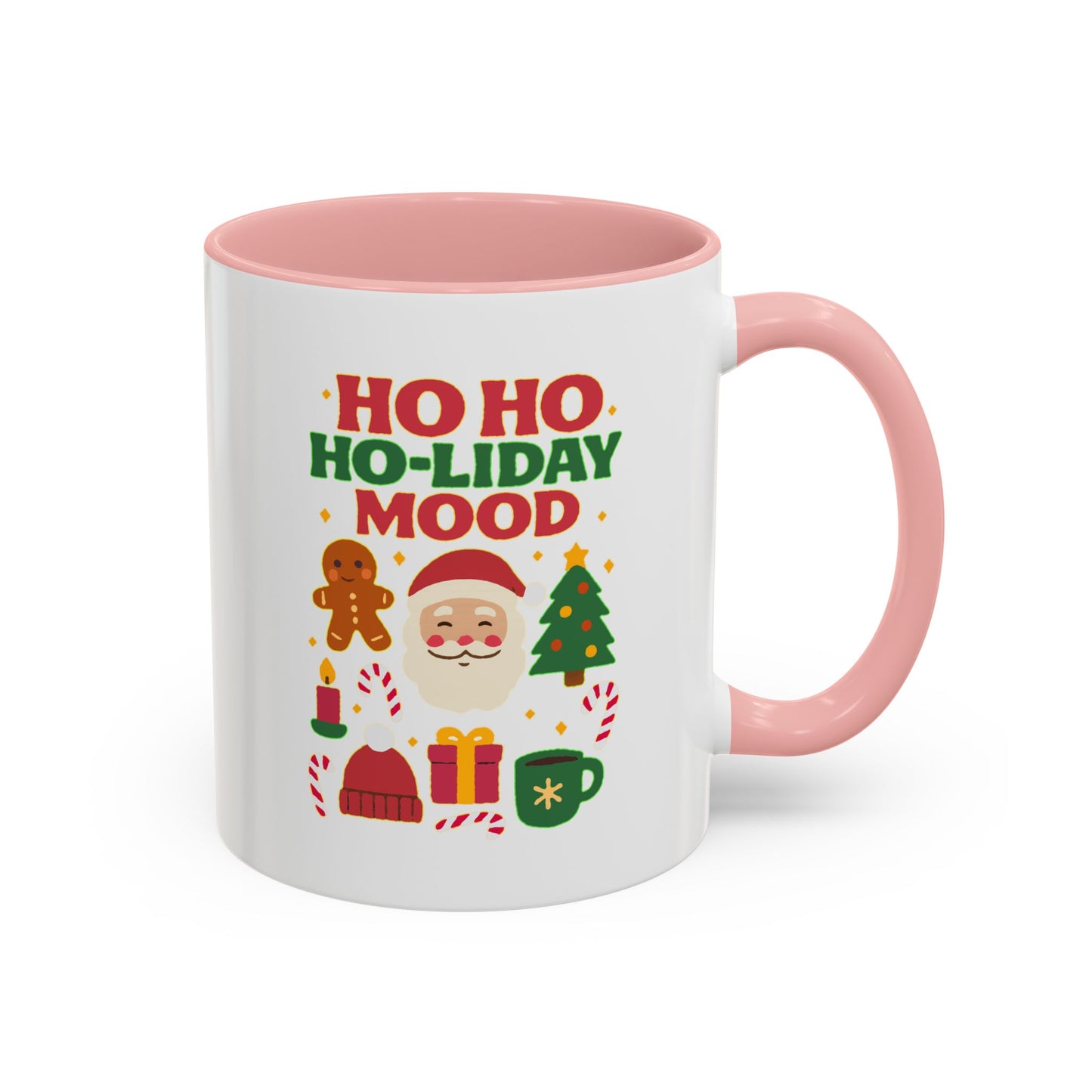 Ho Ho Ho-liday Mood - Color Accent Mug