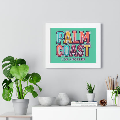 Palm Coast - Los Angeles - Framed Poster