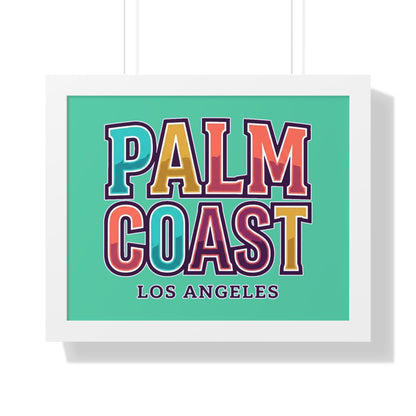 Palm Coast - Los Angeles - Framed Poster