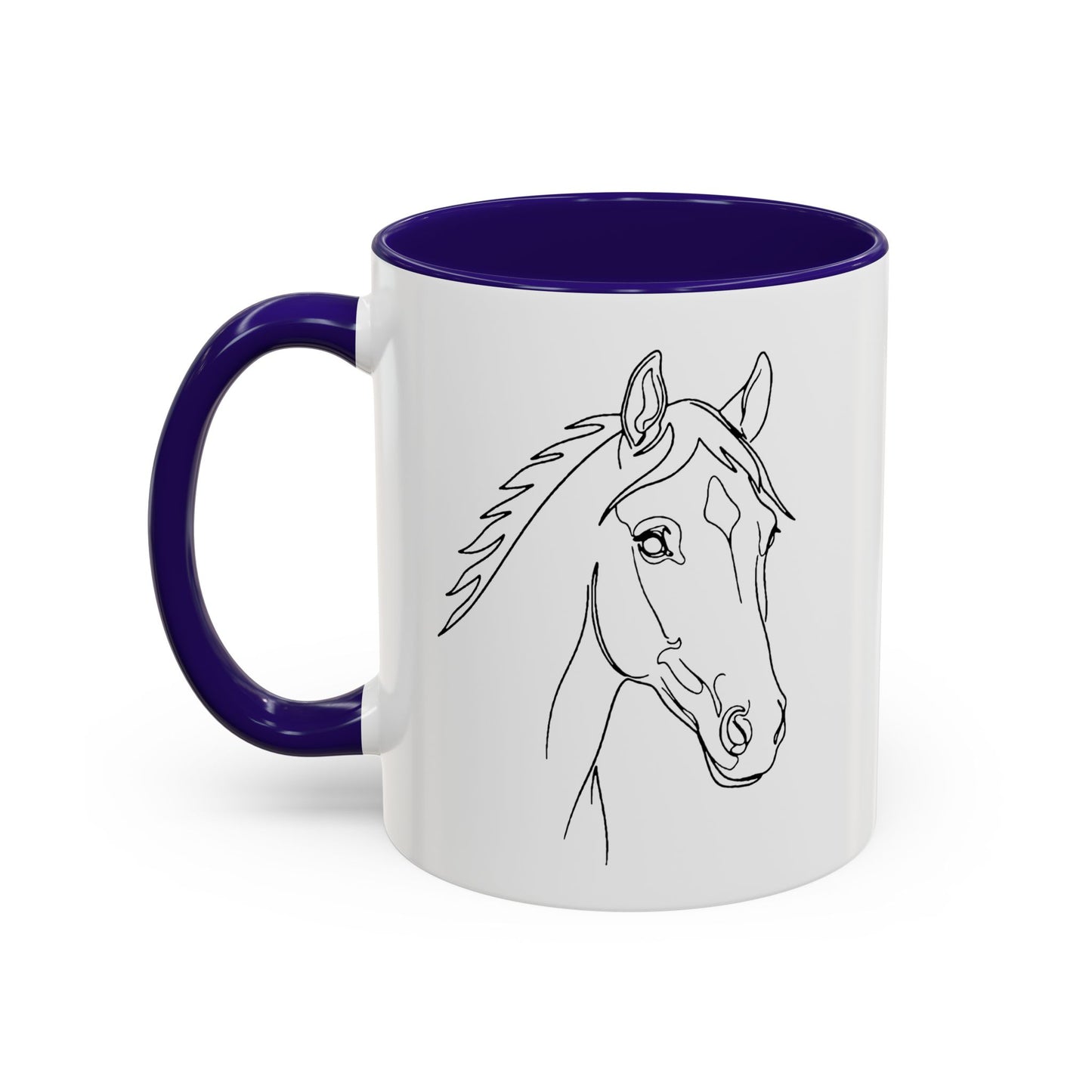 Horse Portrait Sketch - Colorful Mug