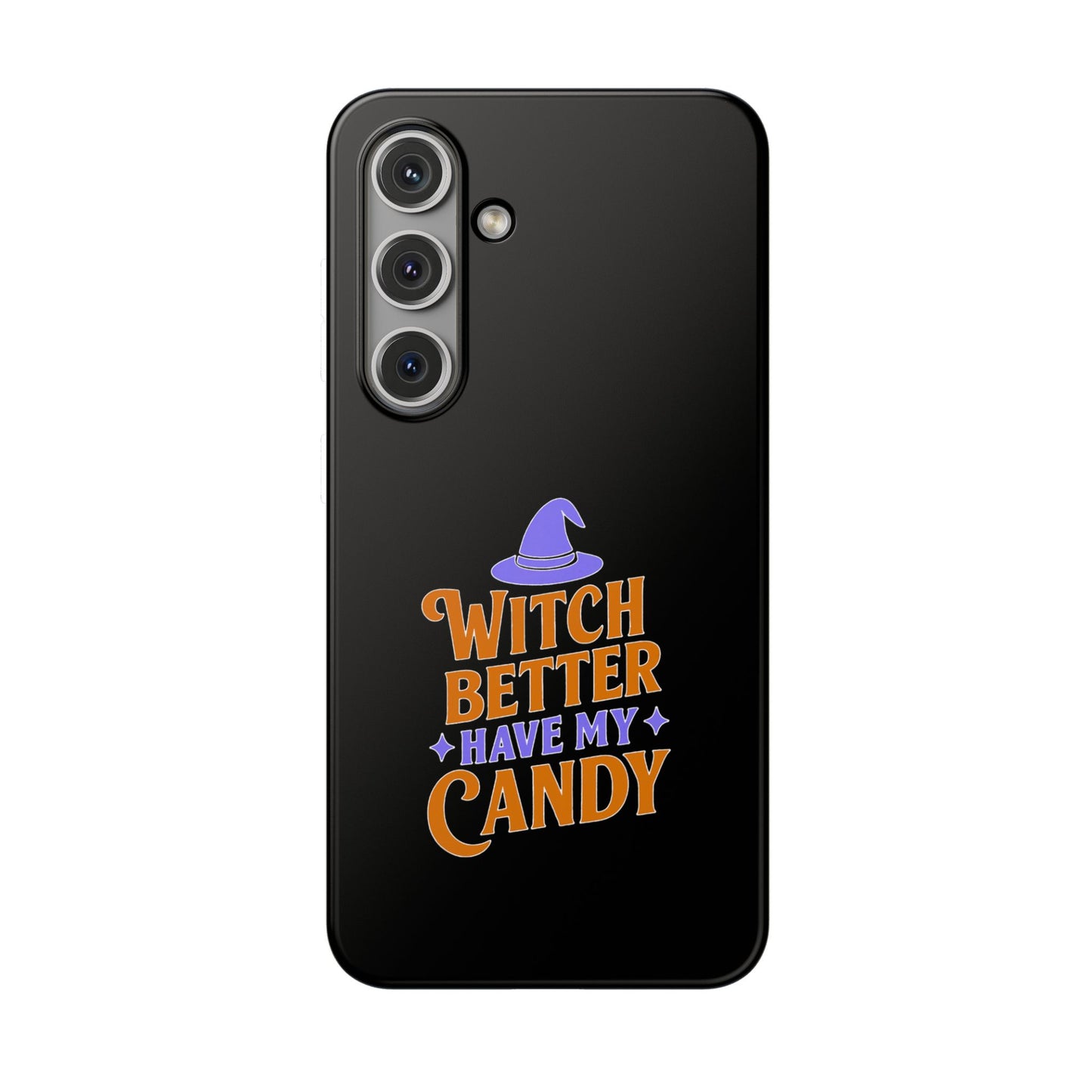 Spooky Witch Flexi Case, Halloween Phone Cover, Witch Themed Phone Case, Cute Candy Case, Trick or Treat Gift, Holiday Accessory