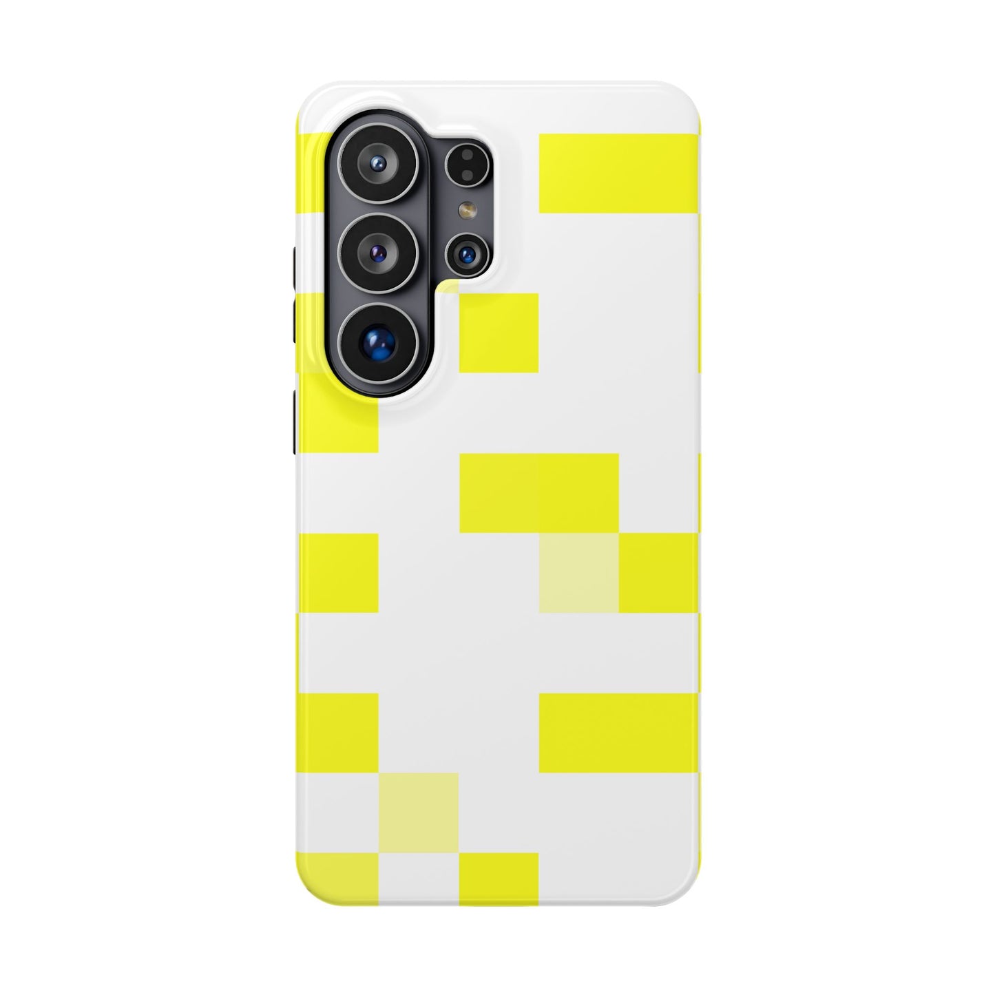Yellow Pixel Grid -  Magnetic Phone Case