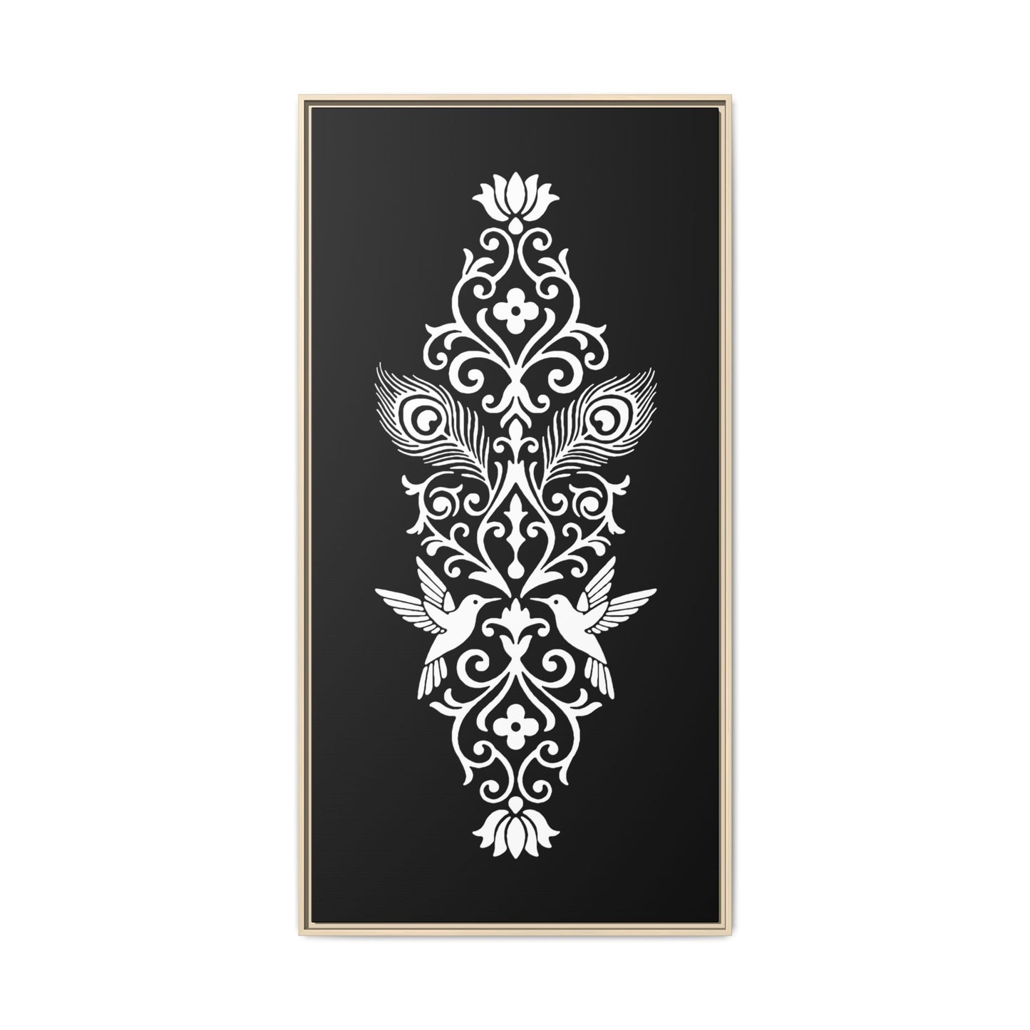 Hummingbird Soulmates - Framed Canvas