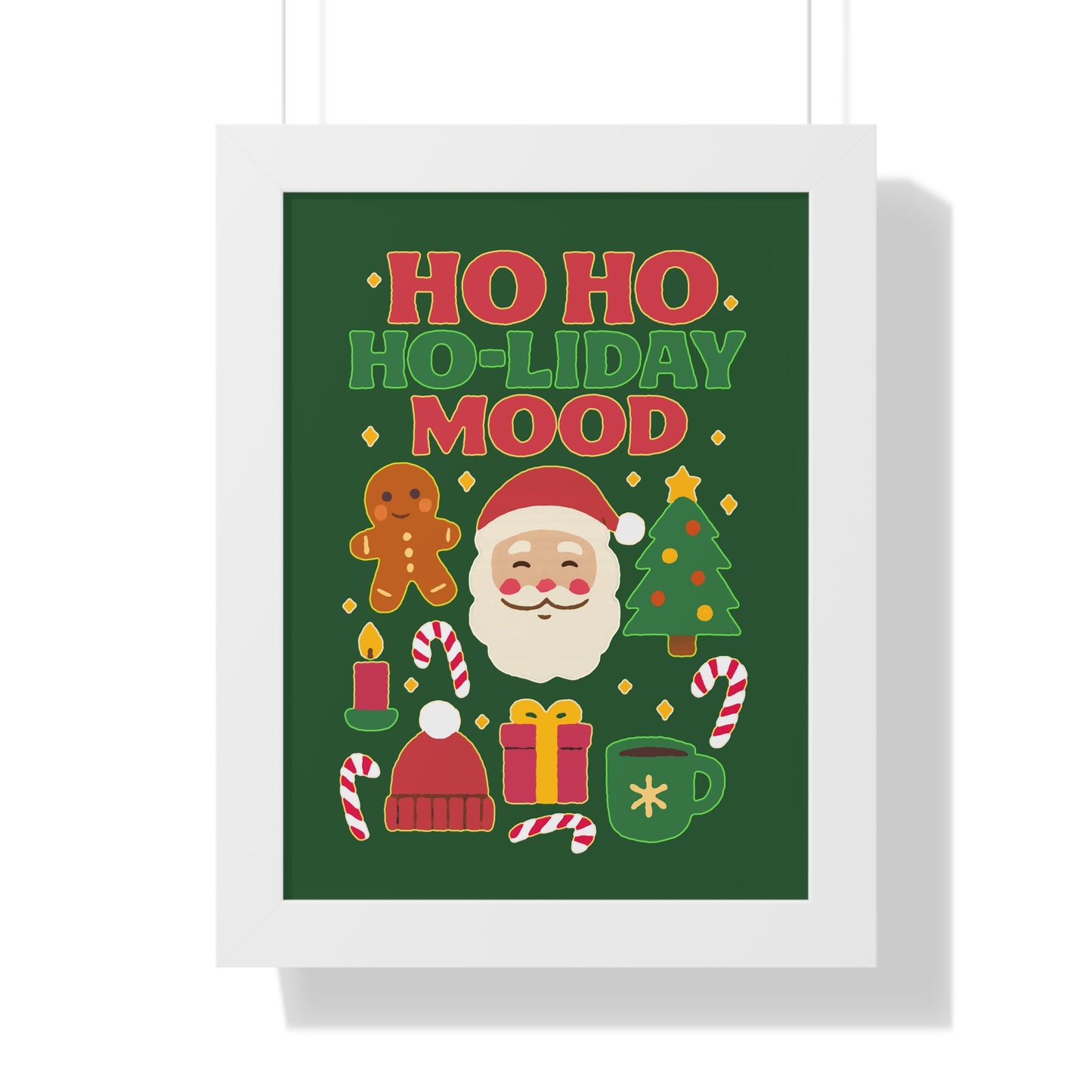 Ho Ho Ho-liday Mood - Framed Poster