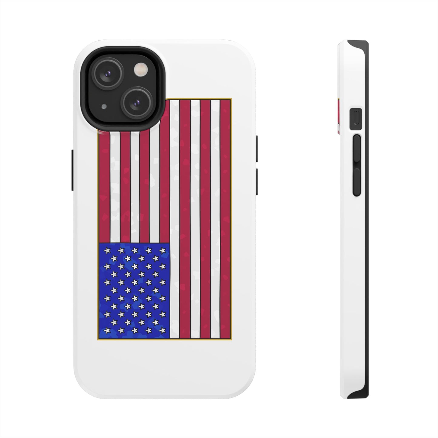 New Glory American Flag (Gold Edge Edition) - Phone Case