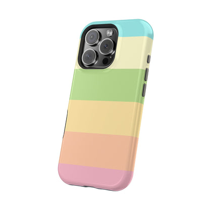 Pastel Stripes - Magnetic Phone Cover