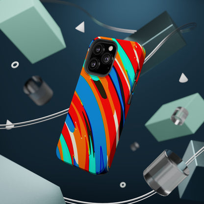 Abstract Rainbow Swirl Arc - Magnetic Phone Case